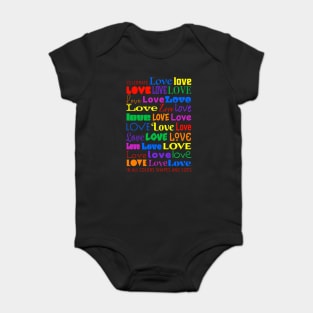 Celebrate Love in All Colors Shapes and Sizes Baby Bodysuit